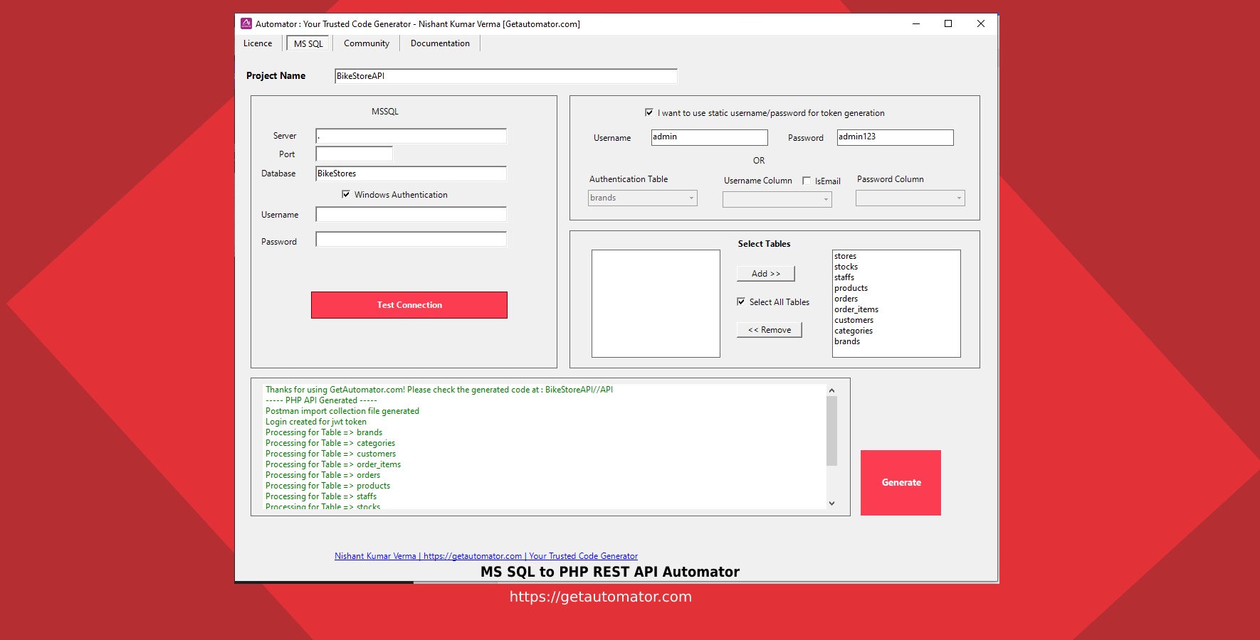 REST API Generator